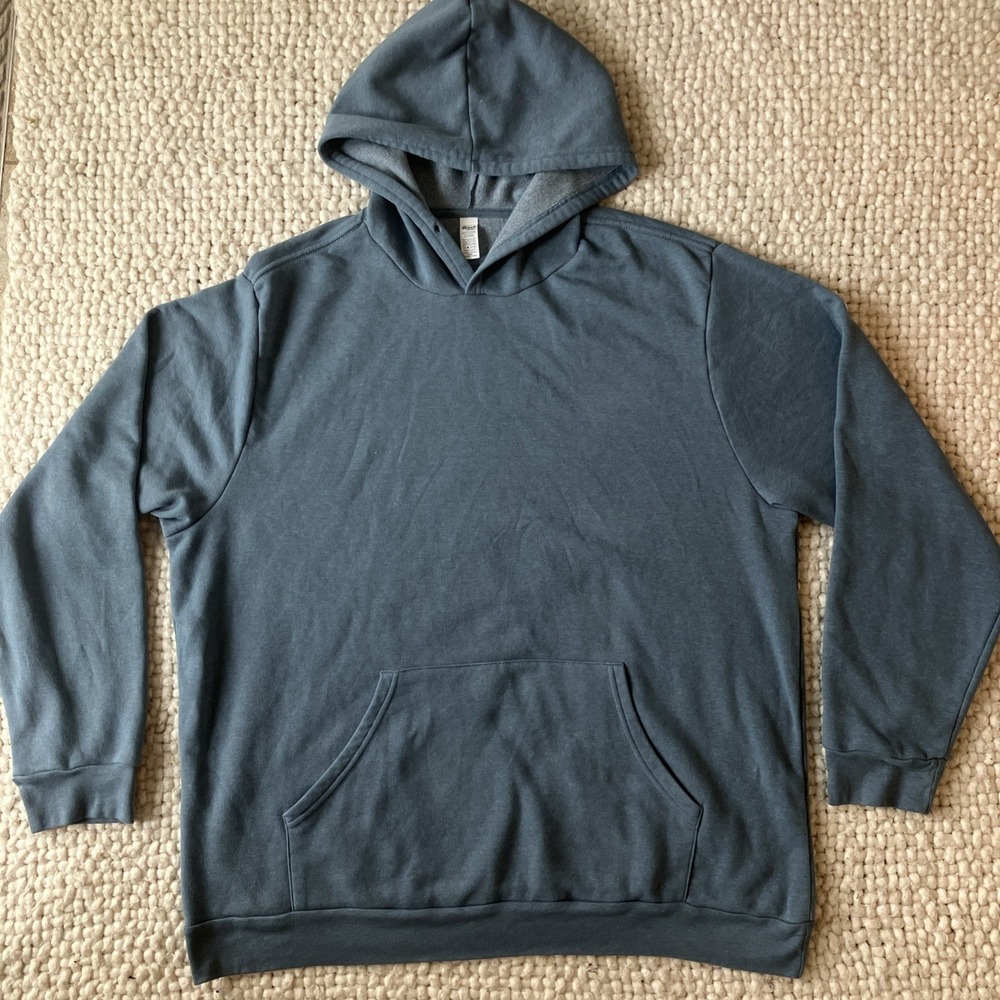 Giant Hoodies Brand Blue Oversized One Size‎ Loungewear Comfort No Drawstring